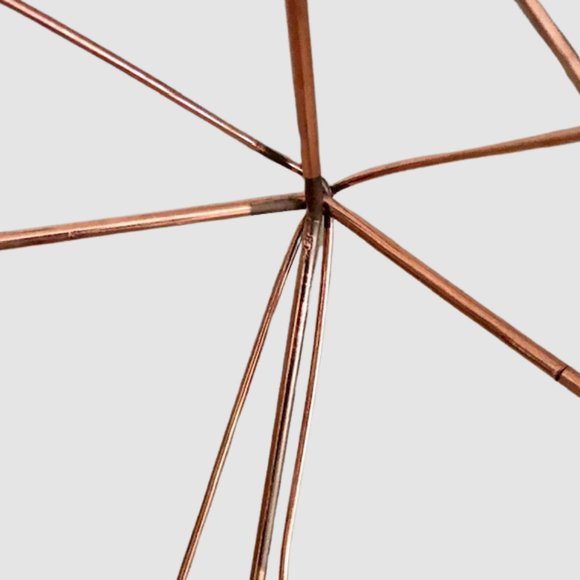 Rustic Rose Gold Geometric Shape Table Top Light - Picture 5 of 8